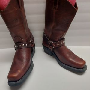 Canada west biker boots, size 9.5, brown